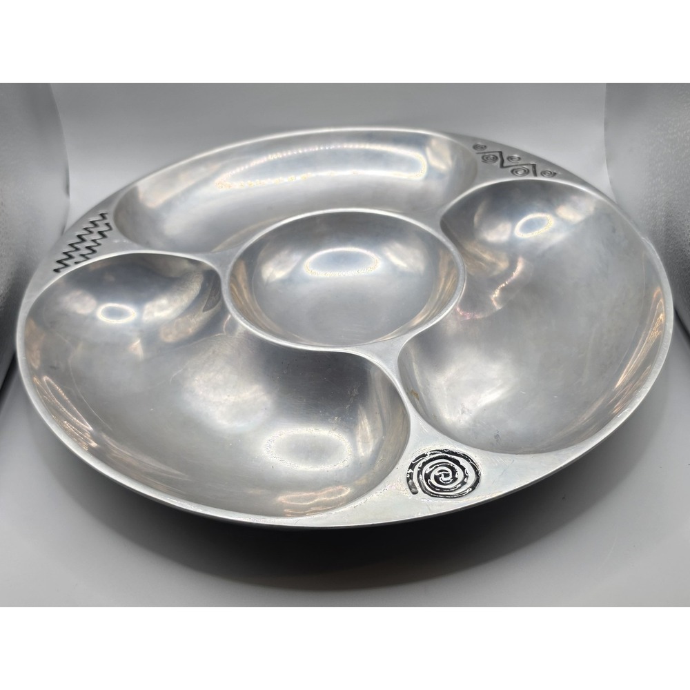 WILTON ARMETALE Reggae Chip & Dip #820094 14" Metal Platter